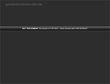 Tablet Screenshot of goodvibrations-ulm.de